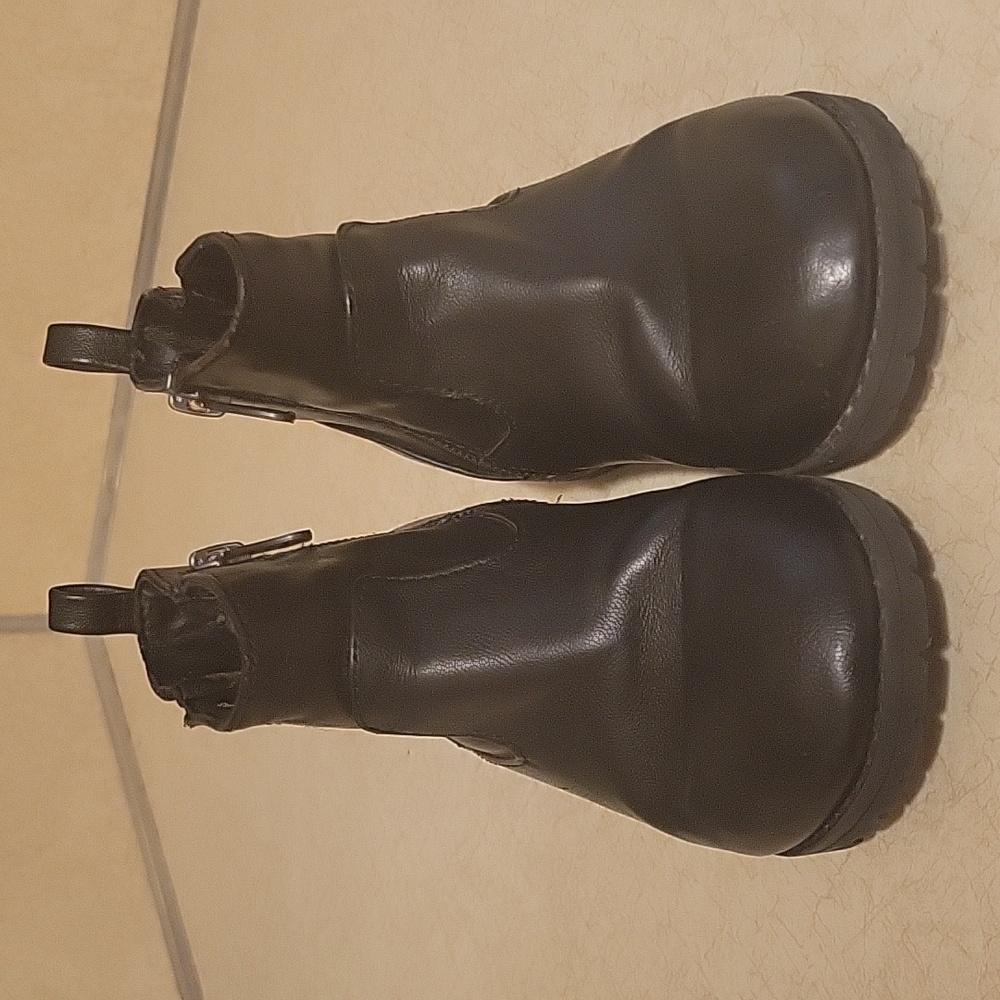 Toddler girls Cat & Jack black leather boots
